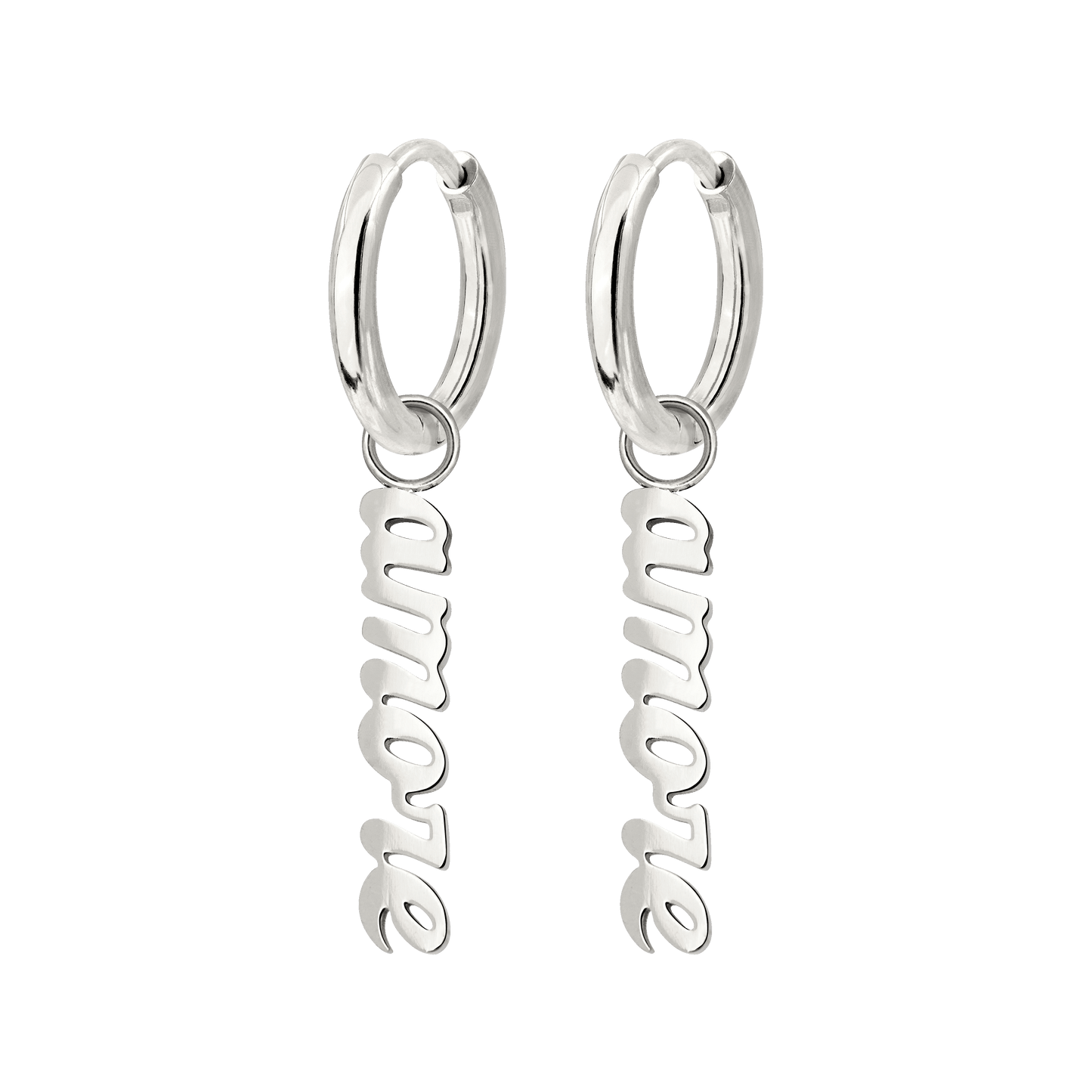 Amore puro Hoop Set Small Silber