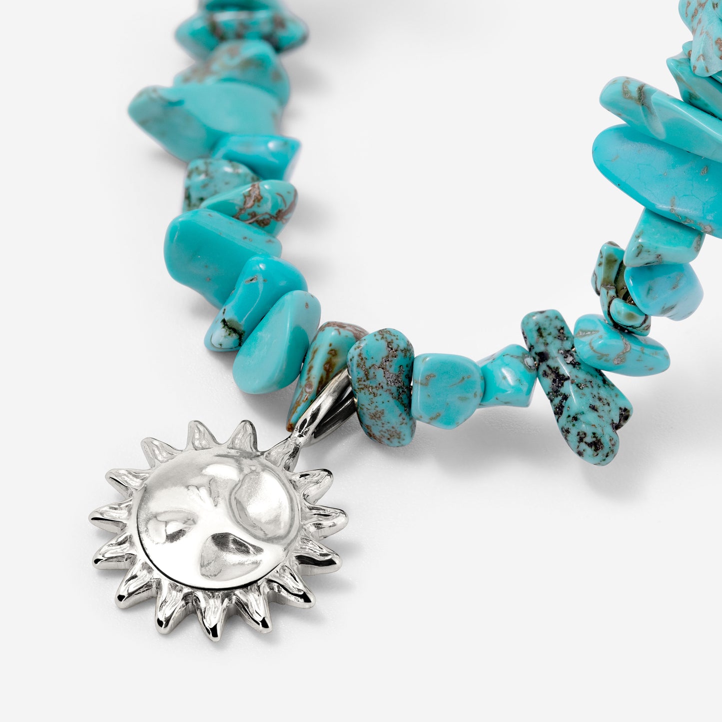 Blue Lagoon Necklace Silber