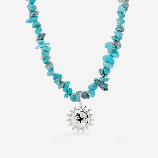 Blue Lagoon Necklace Silber
