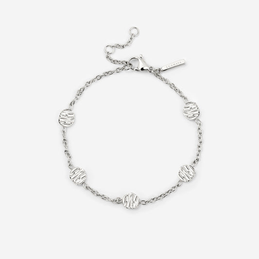 Boho Coin Bracelet Silber
