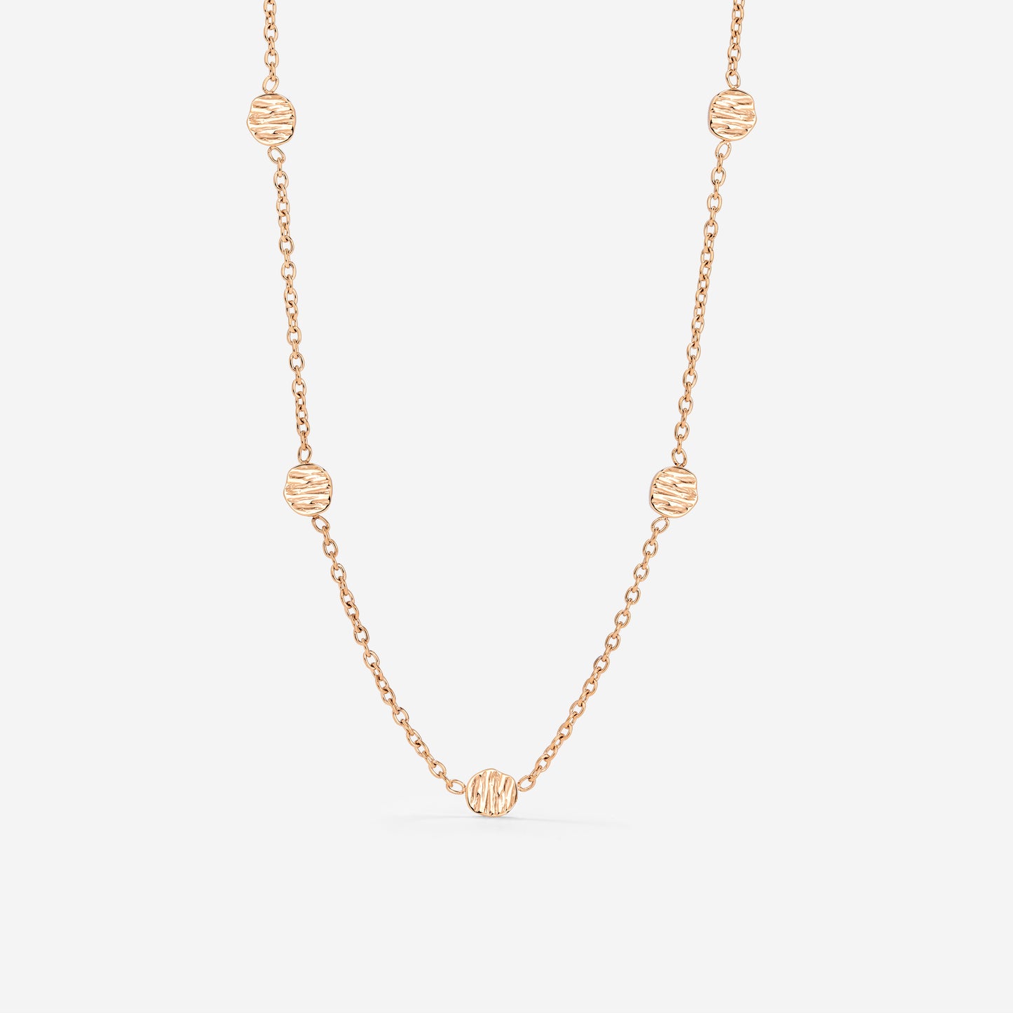 Boho Coin Necklace Roségold