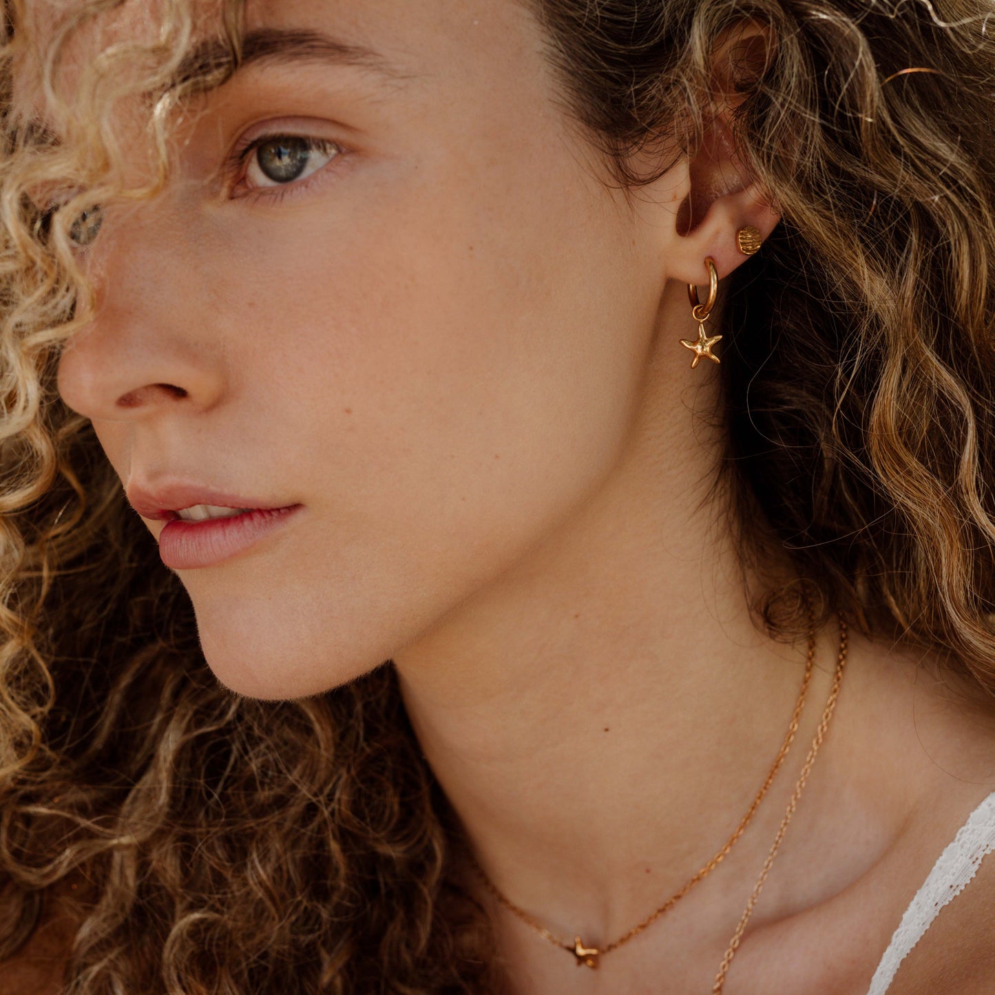 Boho Coin Studs Roségold