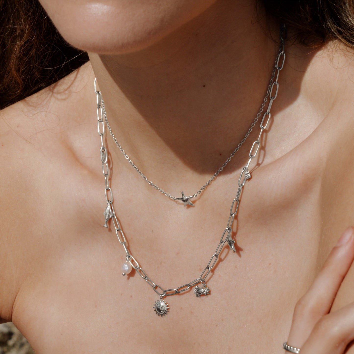 Seaside Treasures Necklace Silber