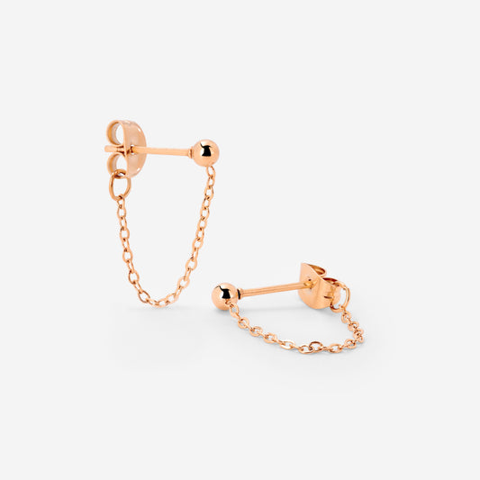 Chained Studs Roségold