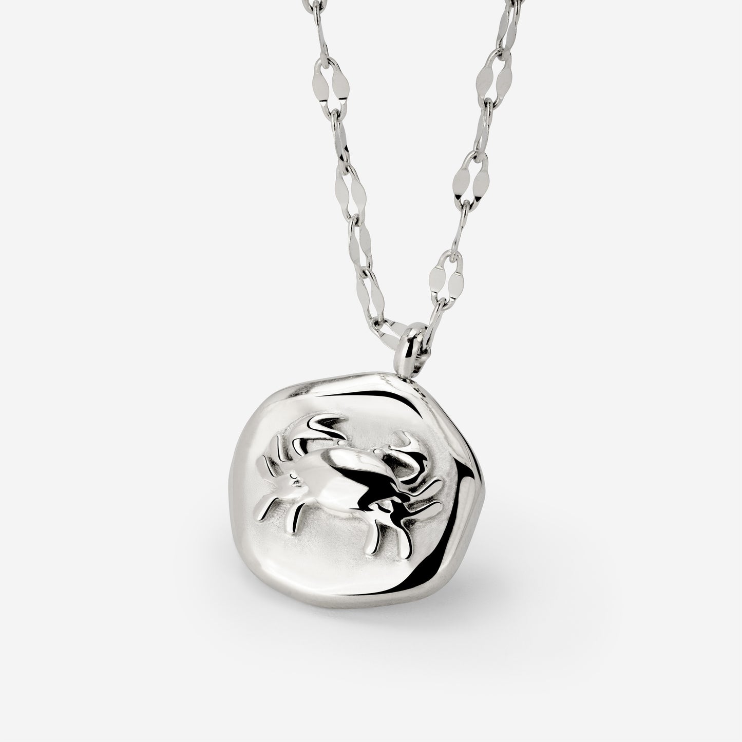 Crab Chaser Necklace Silber