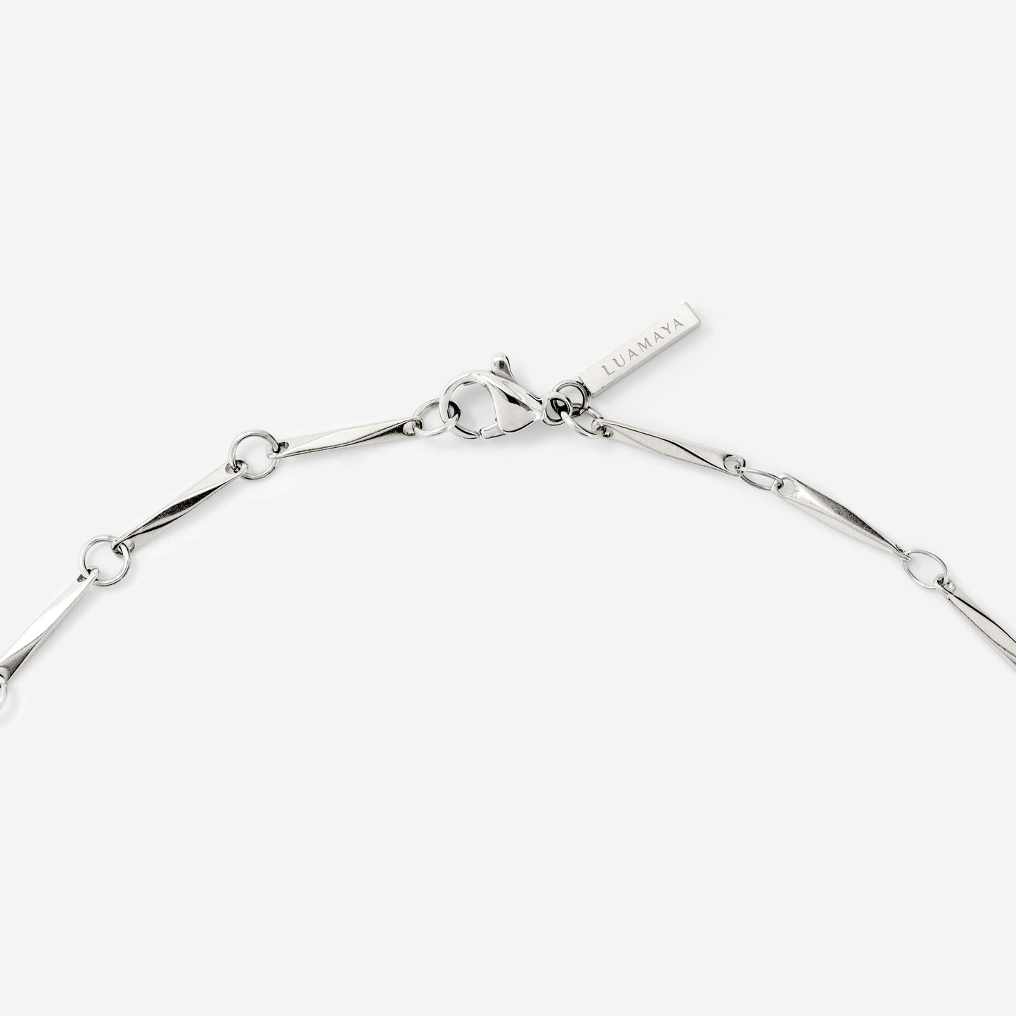 Curved Links Bundle Silber