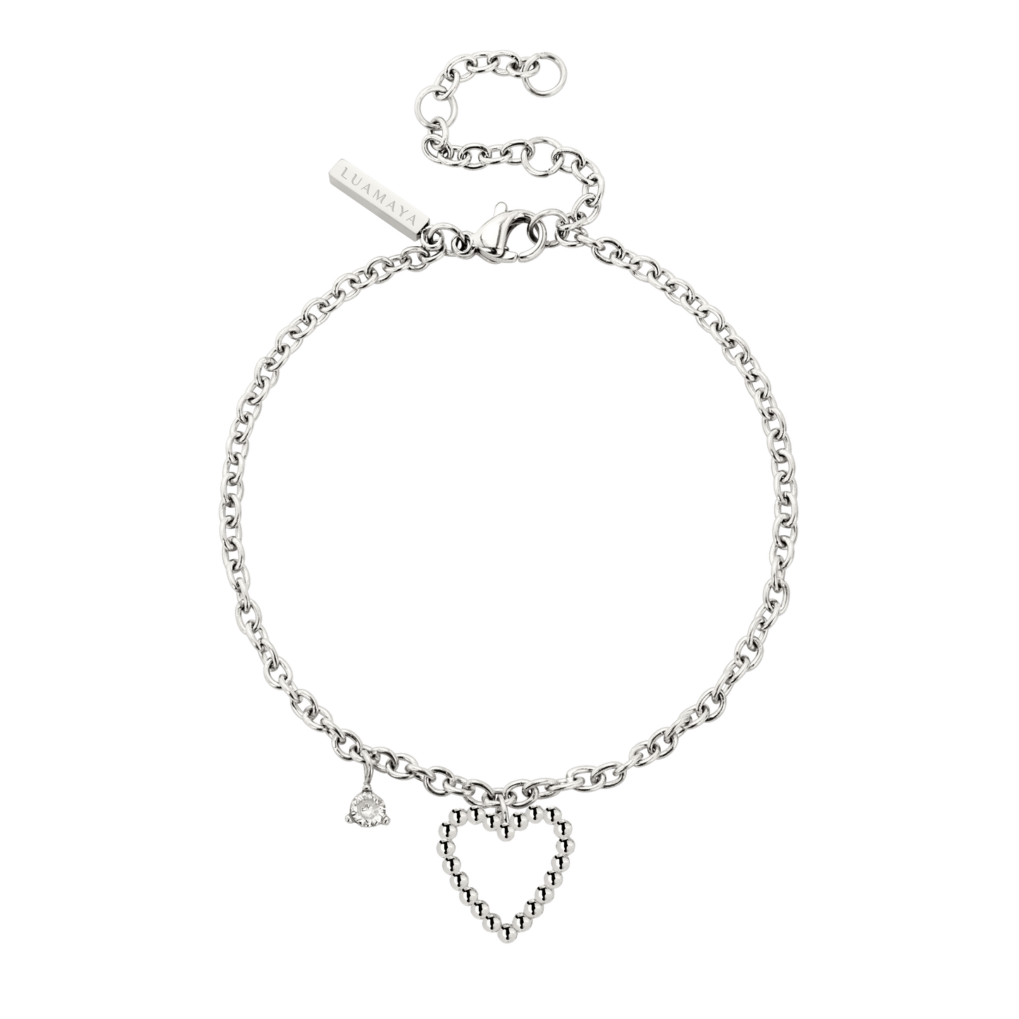 Heart of Gold Bracelet Silber
