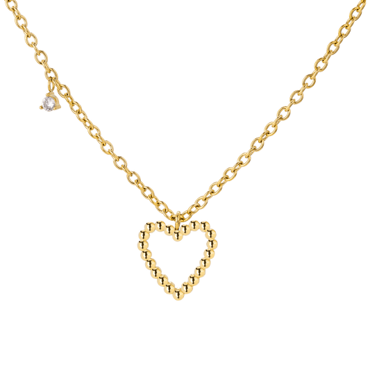 Heart of Gold Necklace Gold