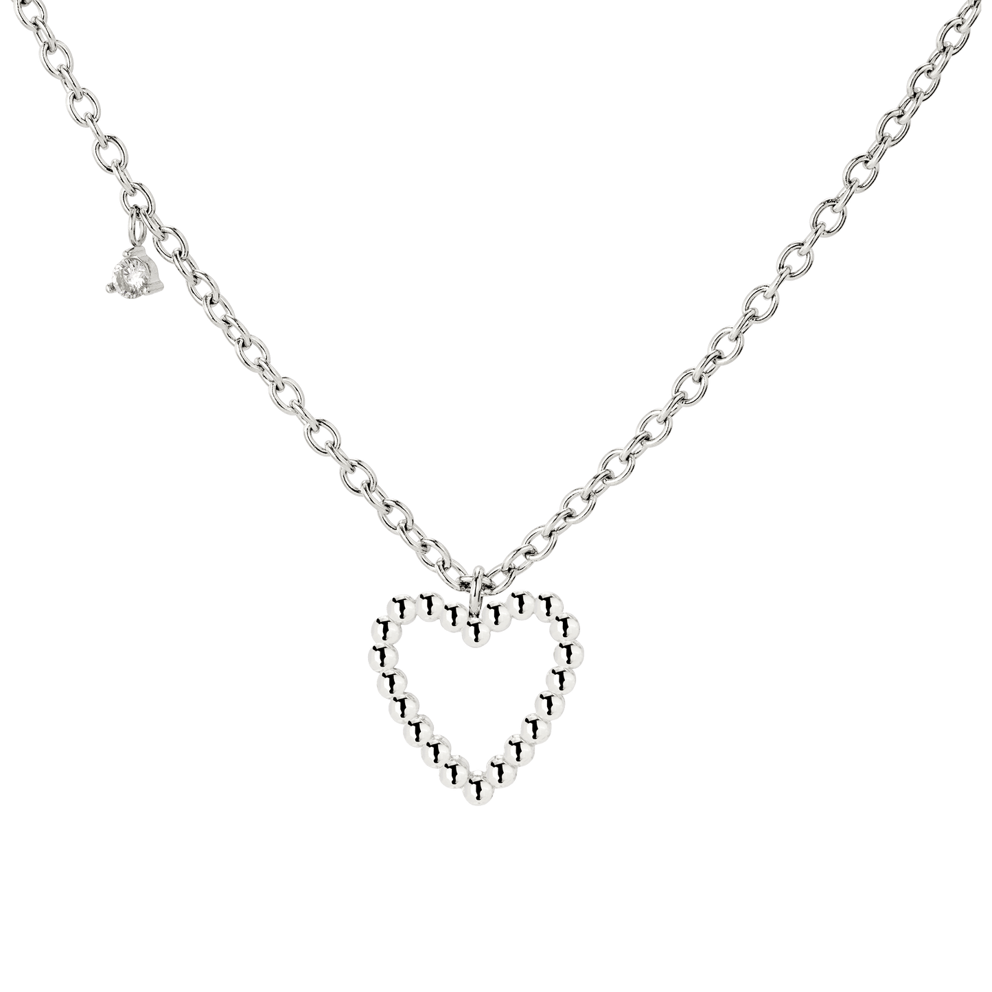 Heart of Gold Necklace Silber