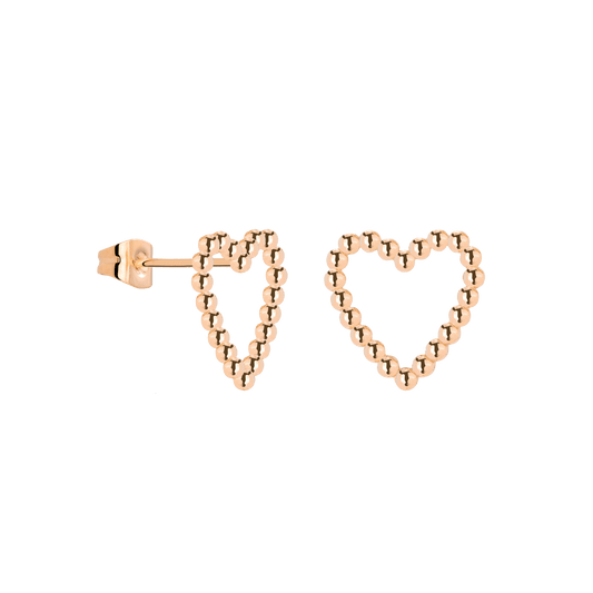 Heart of Gold Studs Roségold