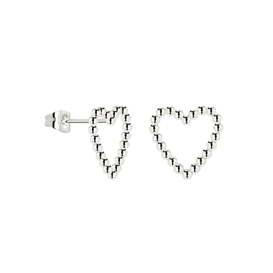 Heart of Gold Studs Silber