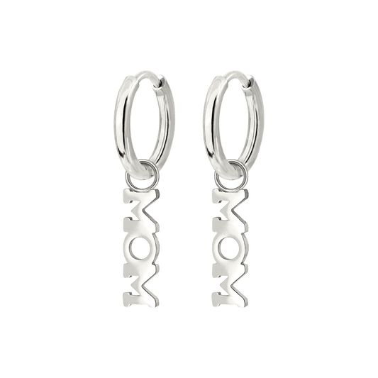 Mom Forever Hoop Set Small Silber