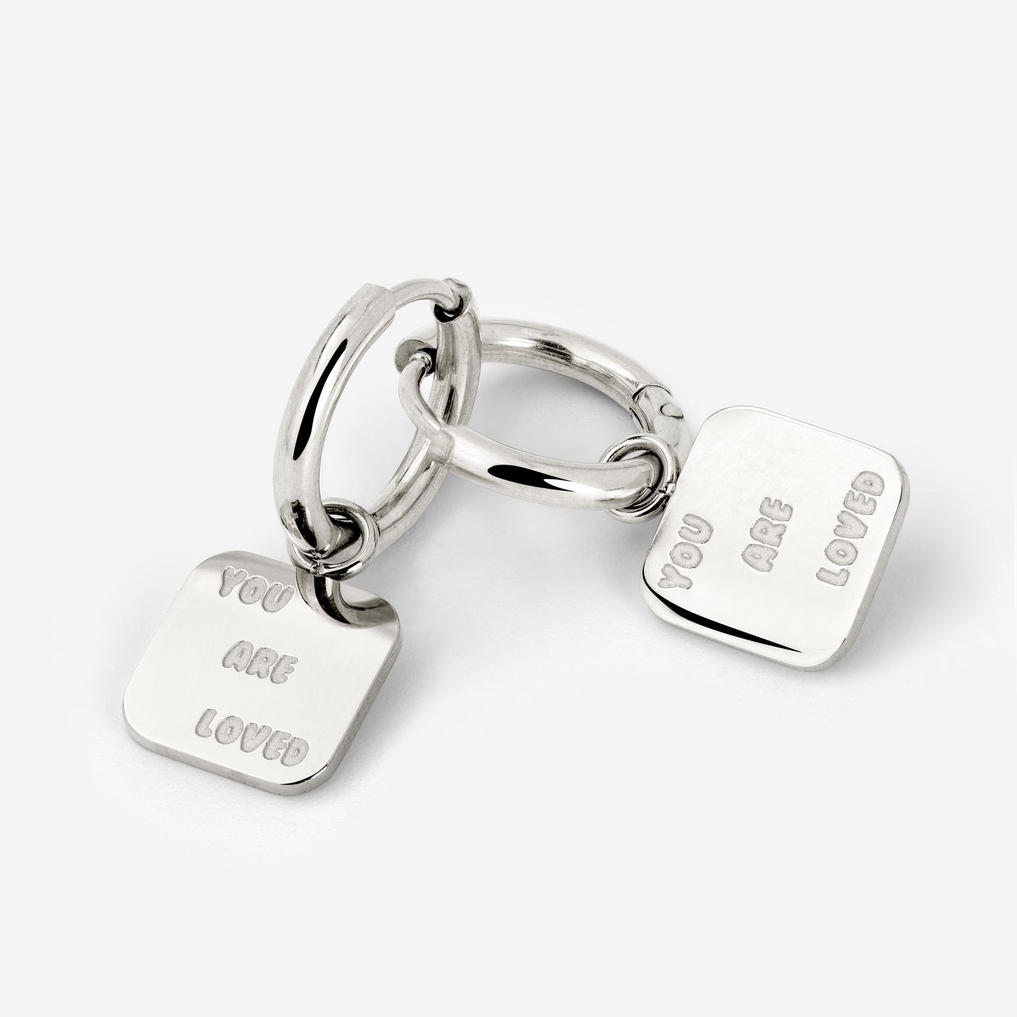 You are loved Hoop Set Small Silber