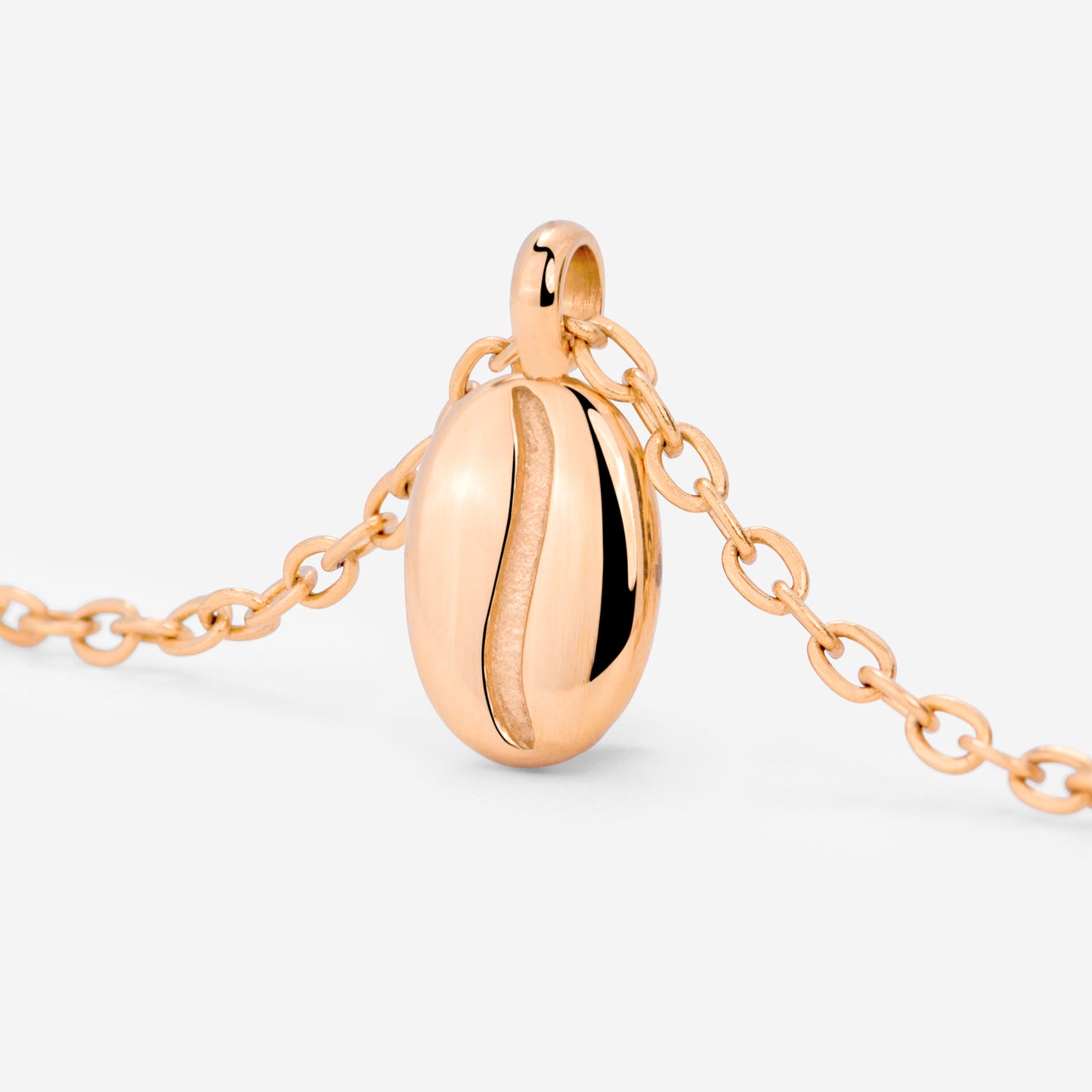 Golden Bean Necklace Roségold
