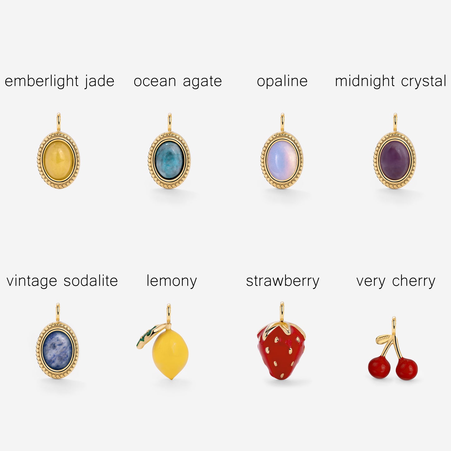 Classic Chain Charm Necklace Set