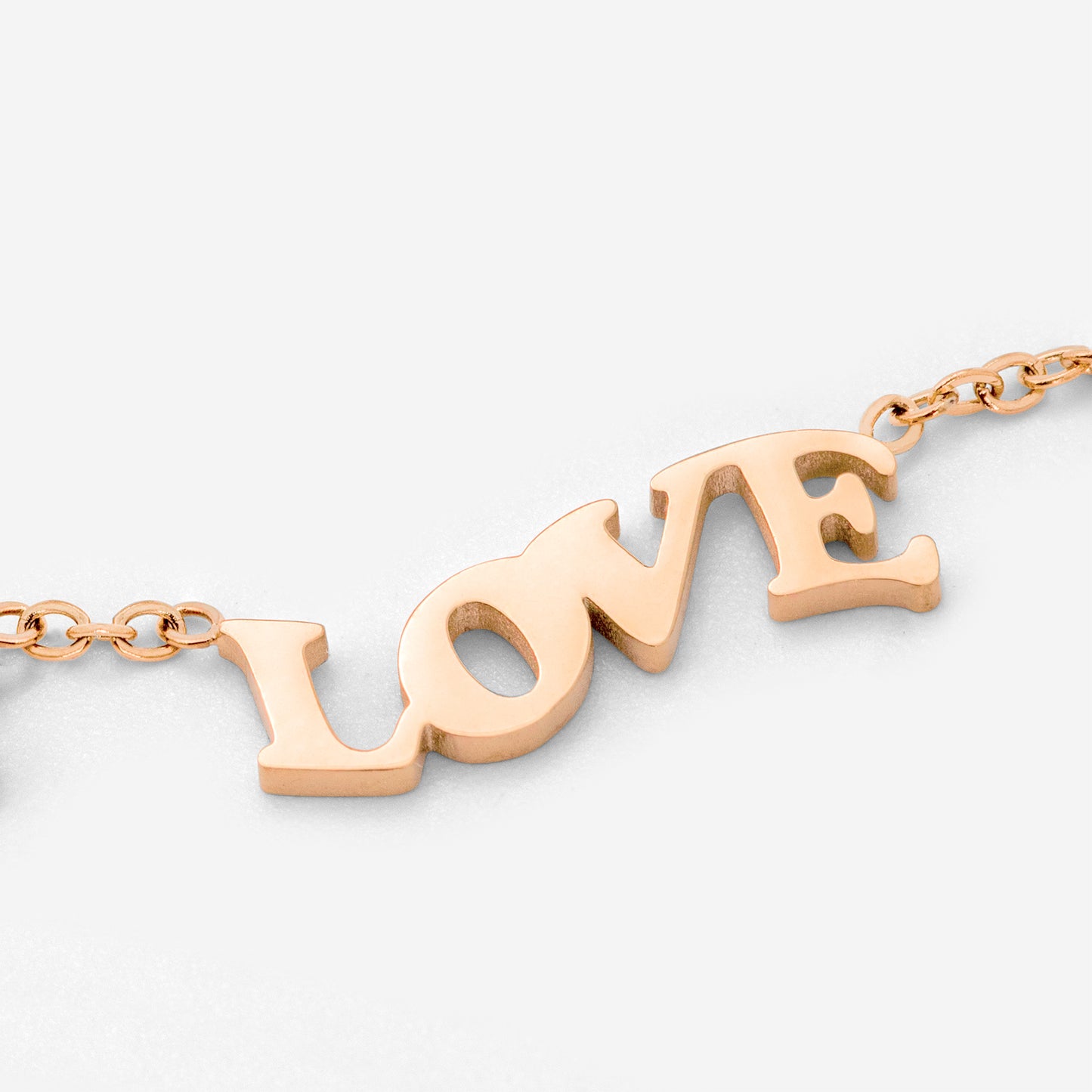Love is Love Necklace Roségold