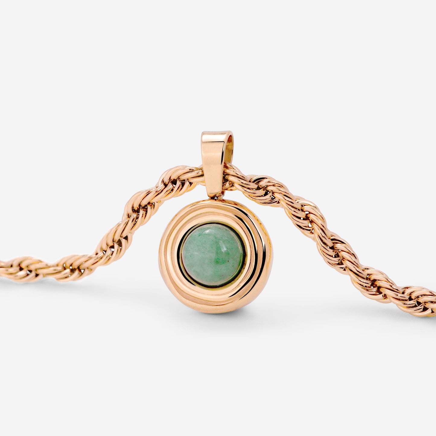 Olive Glow Necklace Roségold