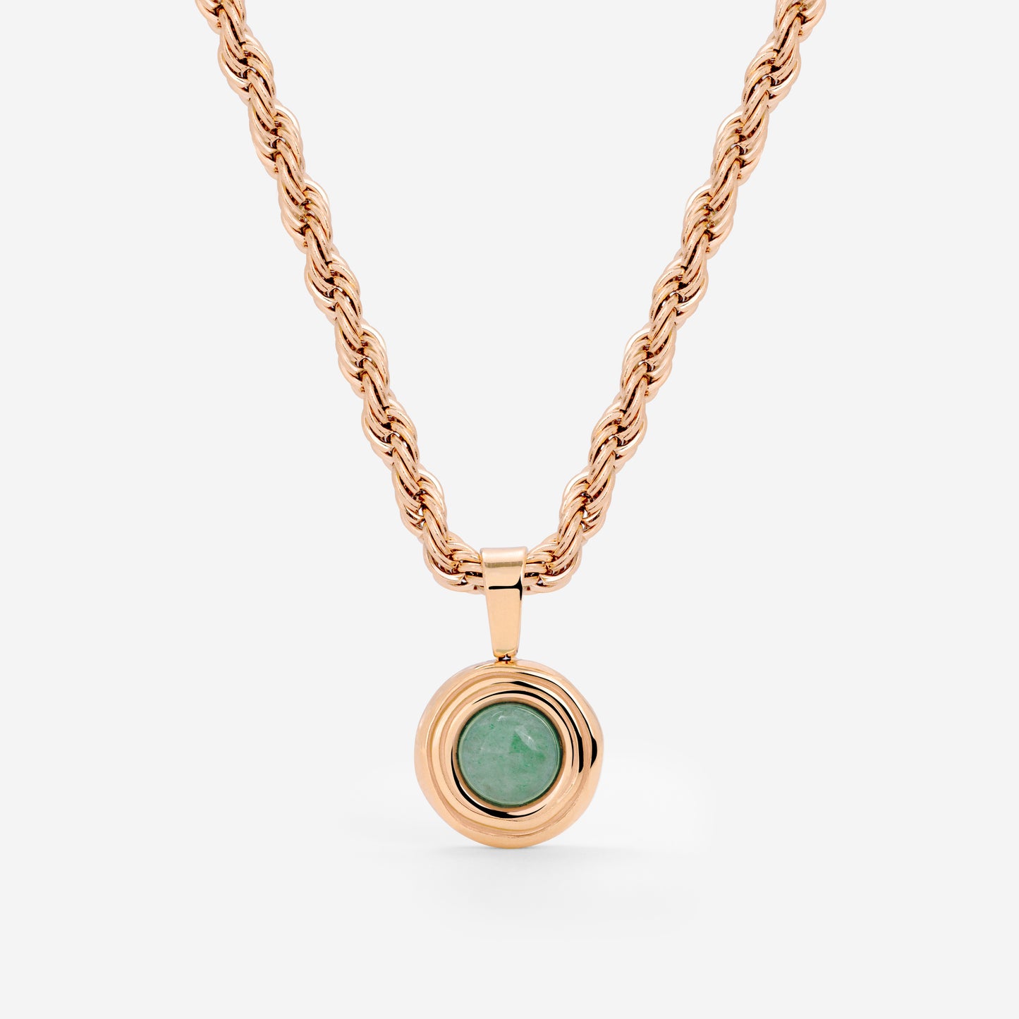 Olive Glow Necklace Roségold