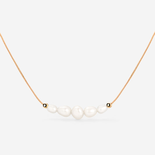 Pearlessence Choker Roségold