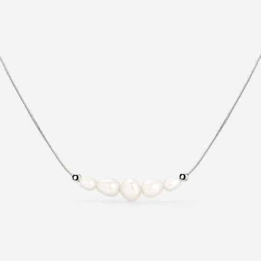 Pearlessence Choker Silber