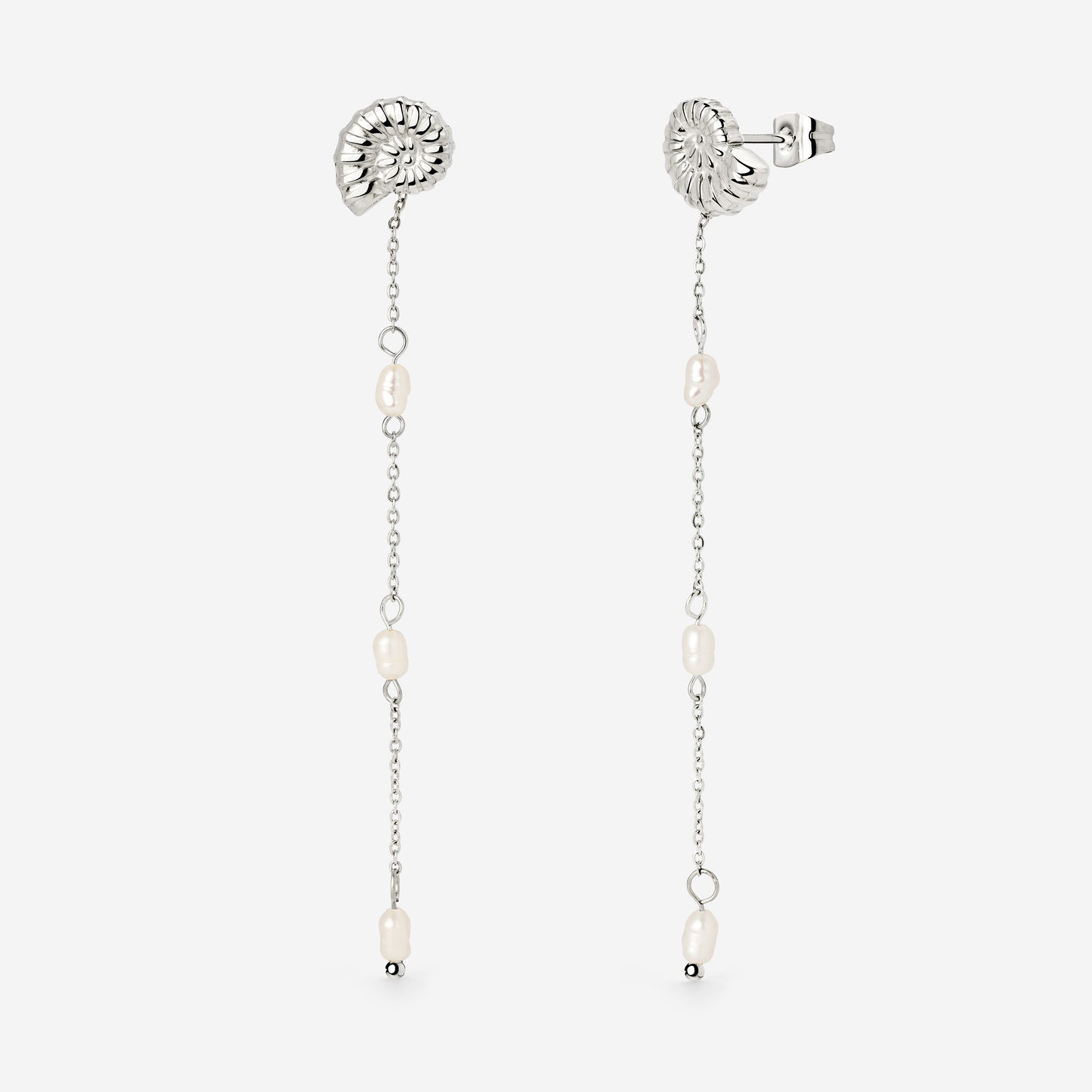 Siren's Spell Pearl Drop Earrings Silber