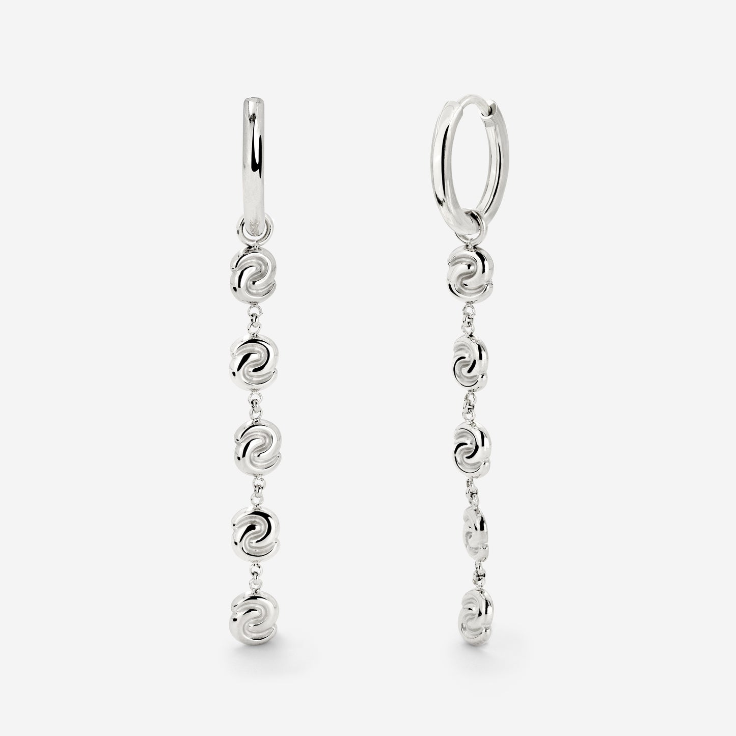 Tides of Time Hoop Set Small Silber