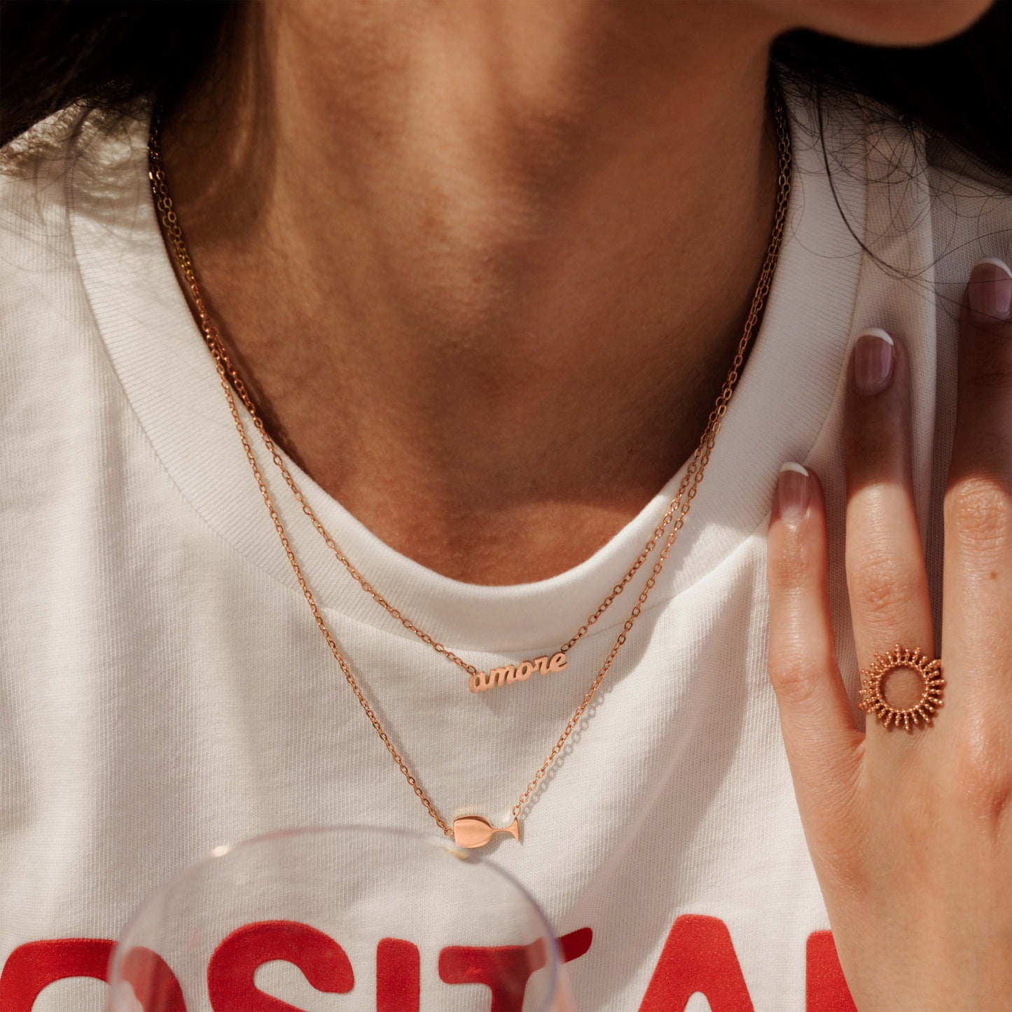 Vino Veritas Necklace Roségold
