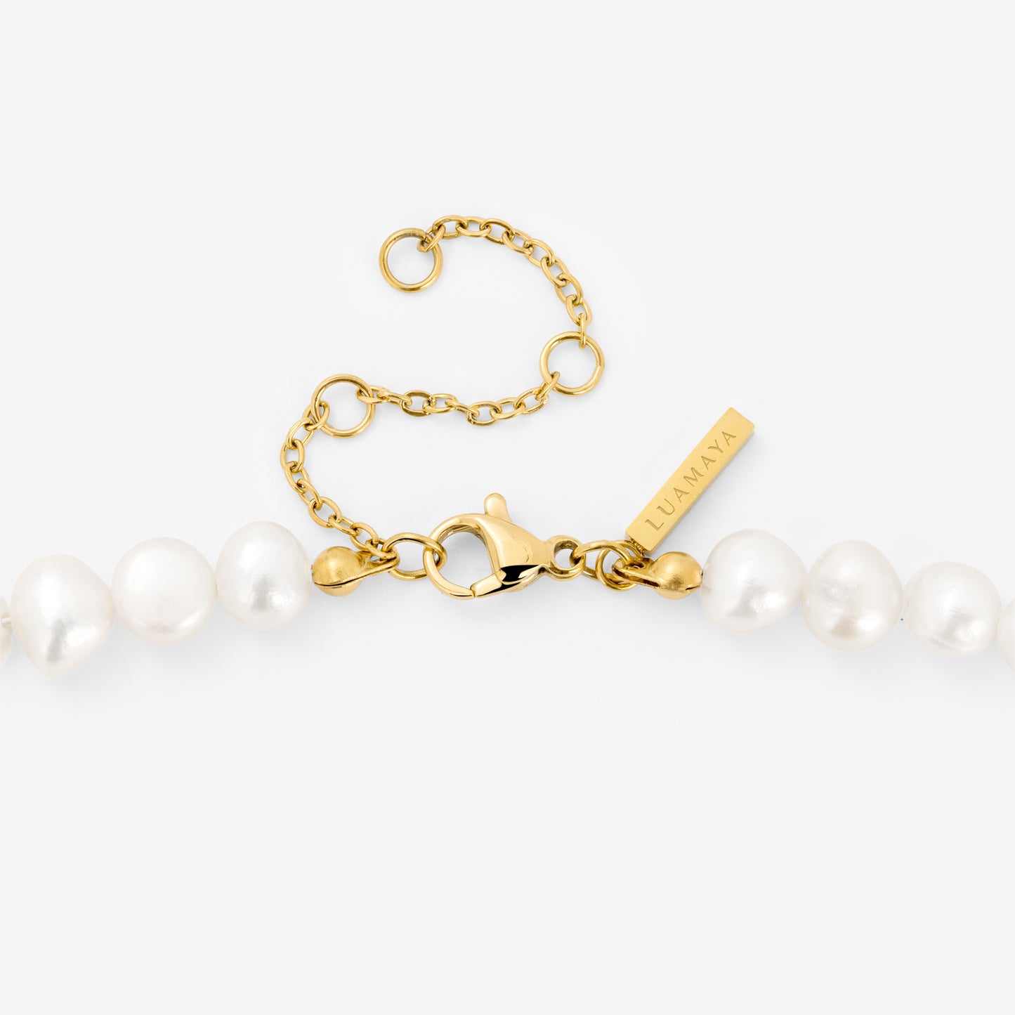 Ammonite Pearl Necklace Gold