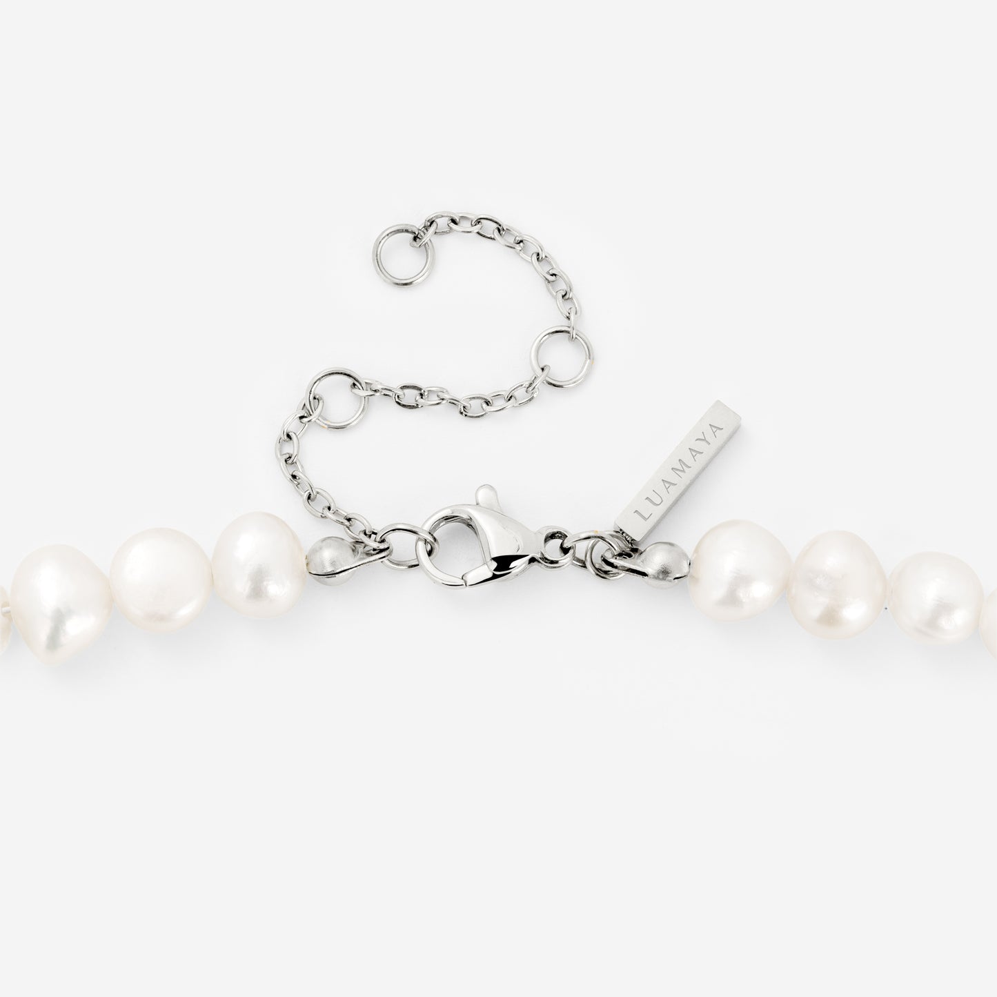 Ammonite Pearl Necklace Silber