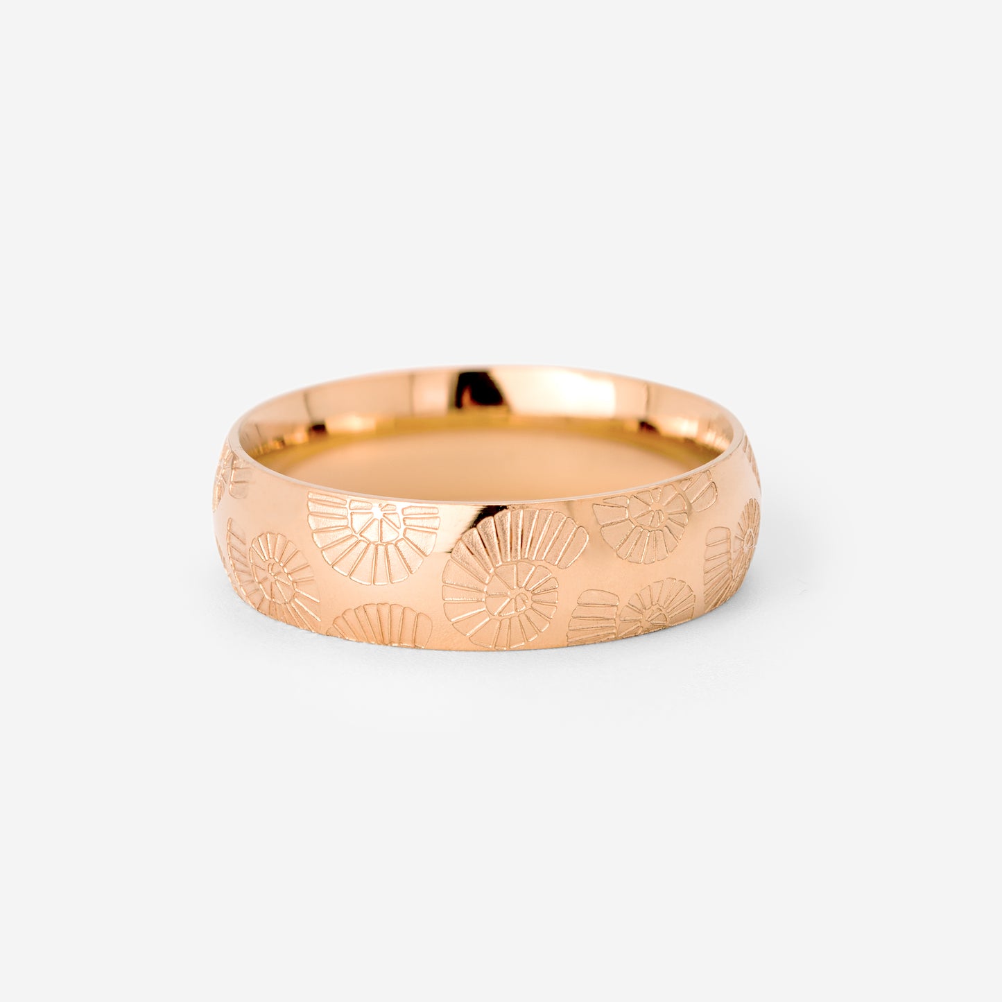 Ammonite Shell Ring Roségold