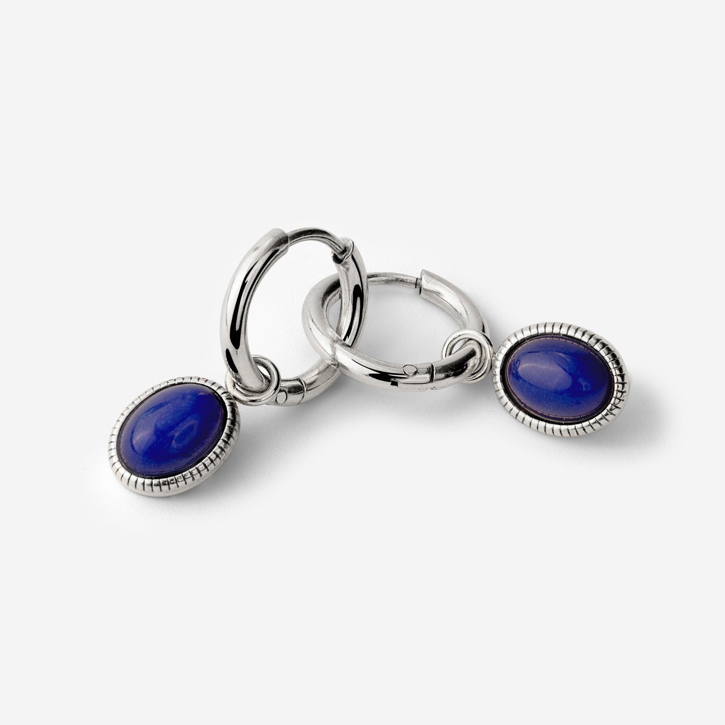 Deep Sea Hoop Set Small Silber