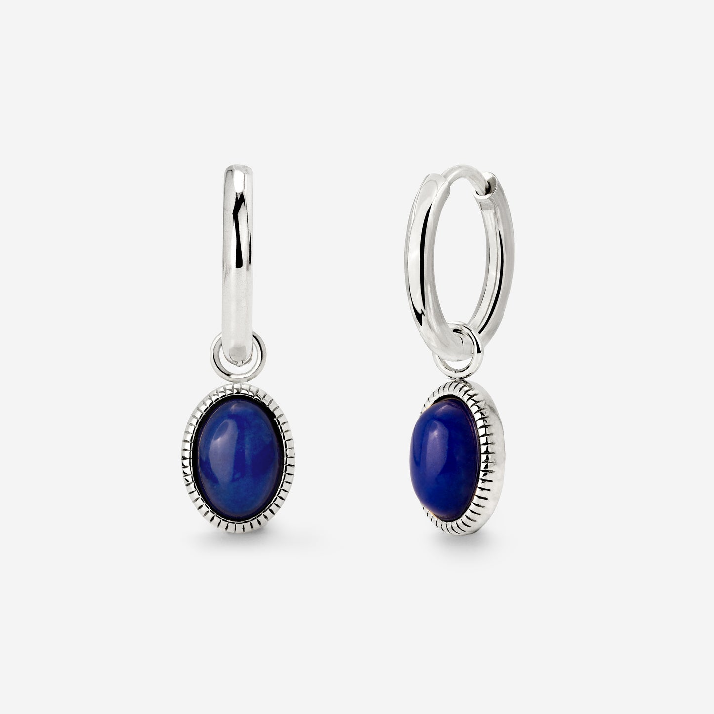 Deep Sea Hoop Set Small Silber
