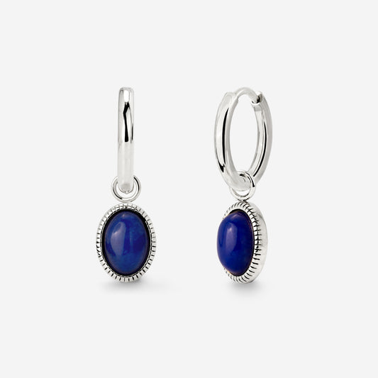 Deep Sea Hoop Set Small Silber