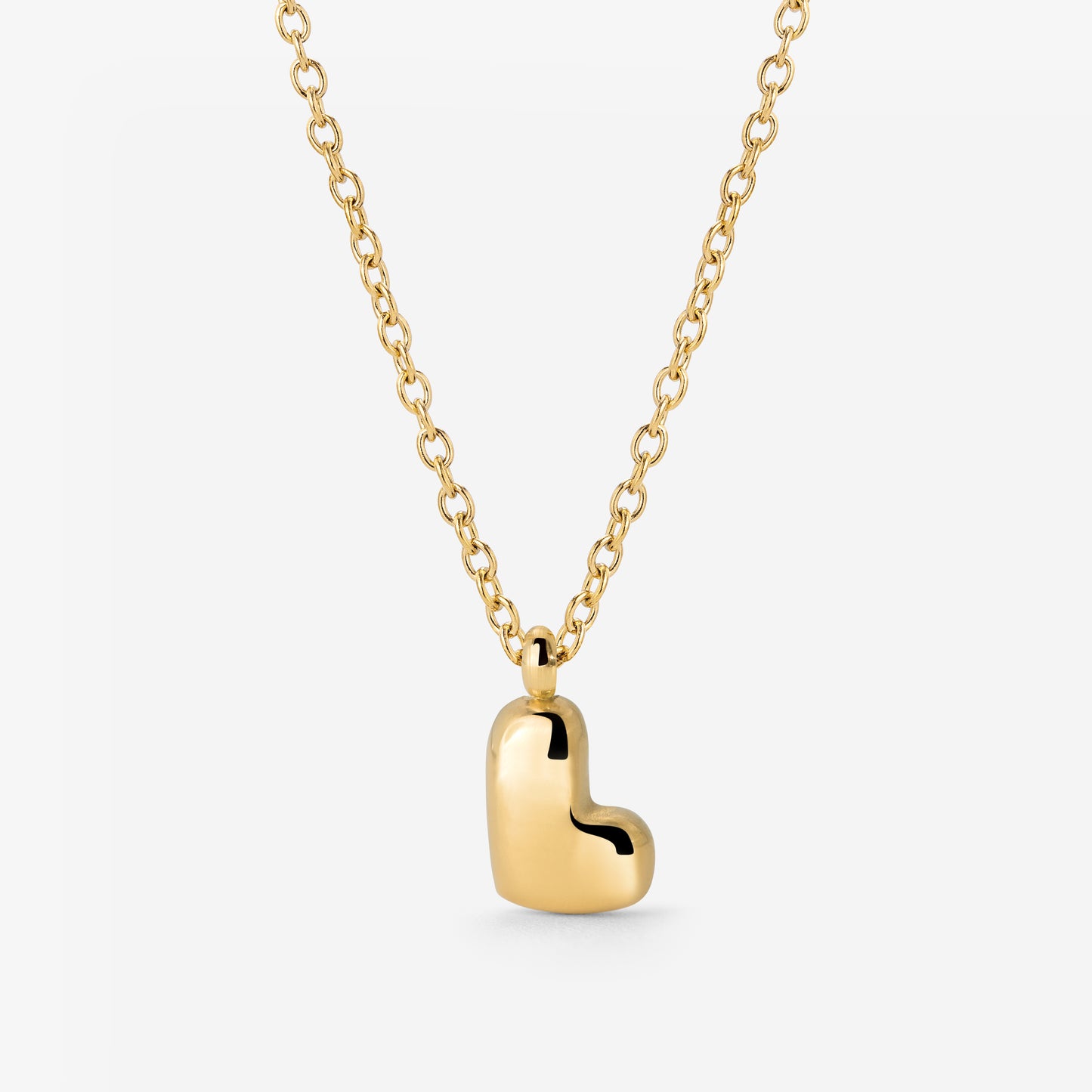 Bubble Letter Necklace Gold