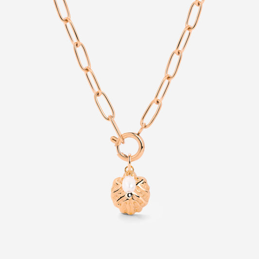 Ocean Lovers Oval Links Necklace Set Roségold