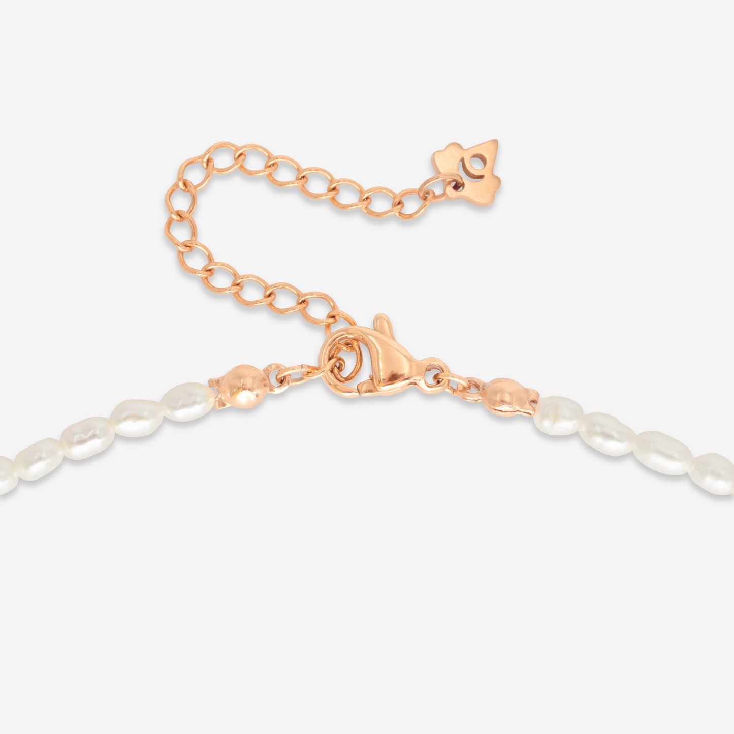 Perlita Choker Roségold