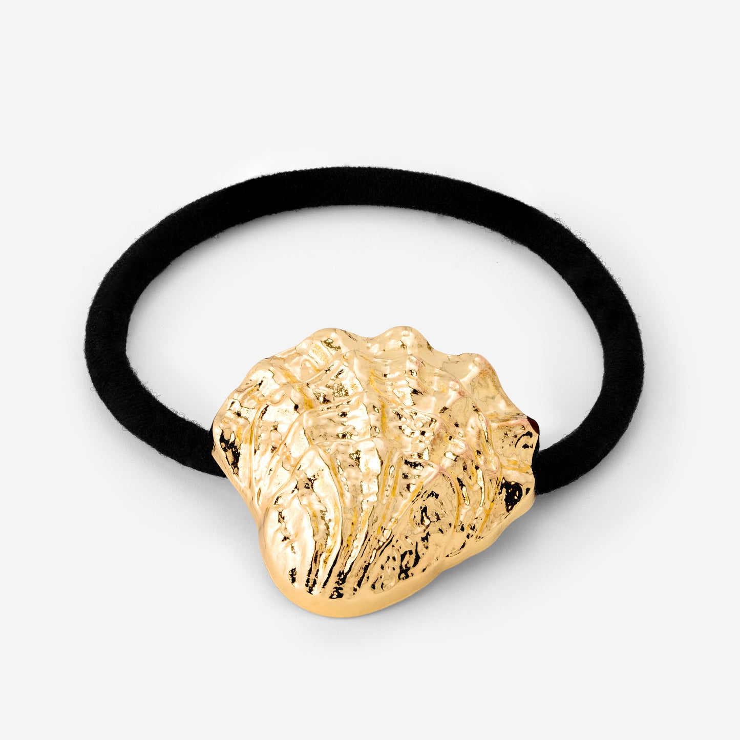 Shell Hair Tie Black