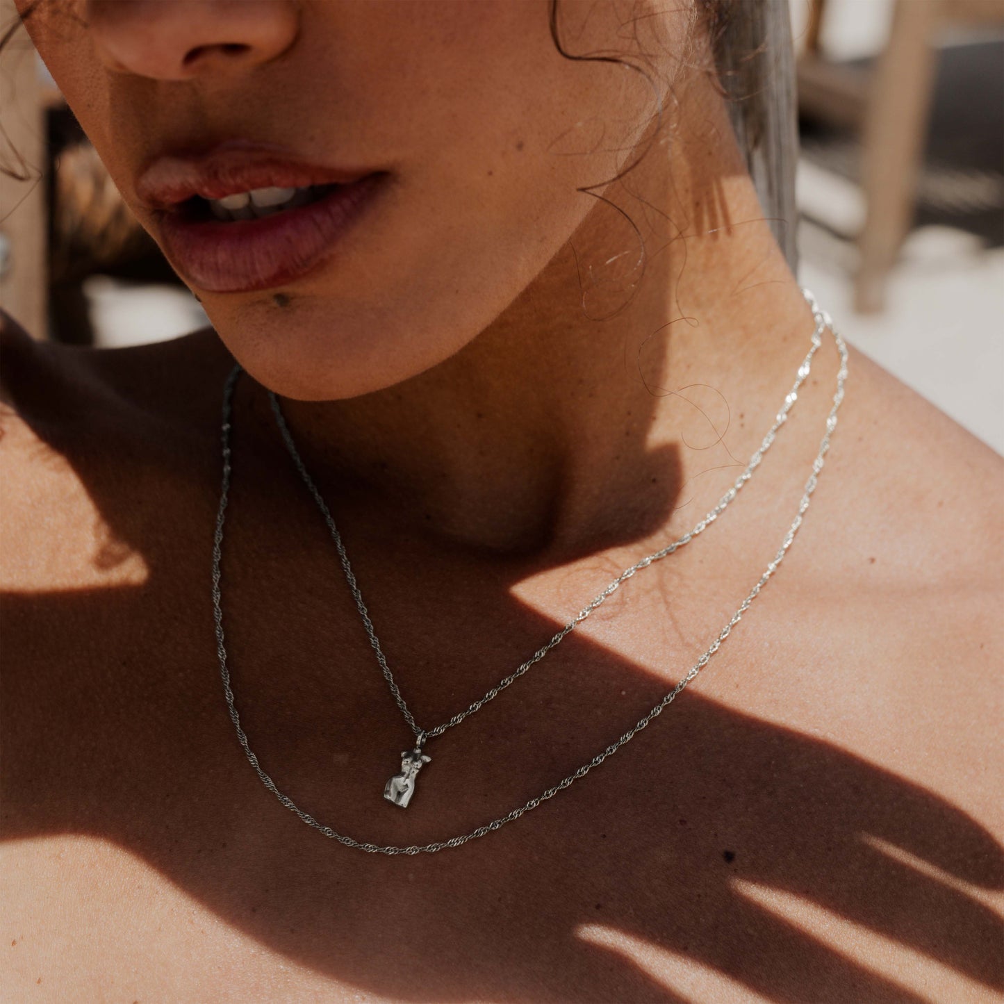Slim Singapore Necklace Silber