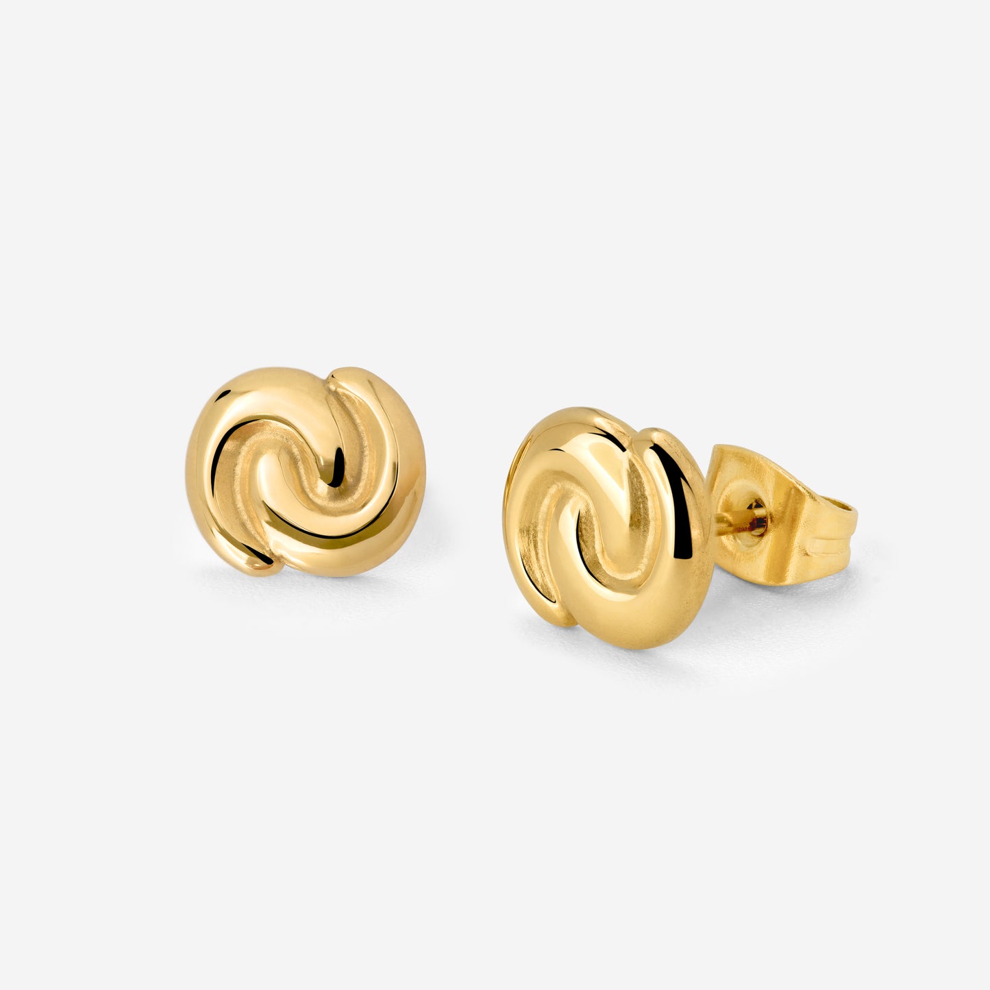 Tides of Time Studs Gold