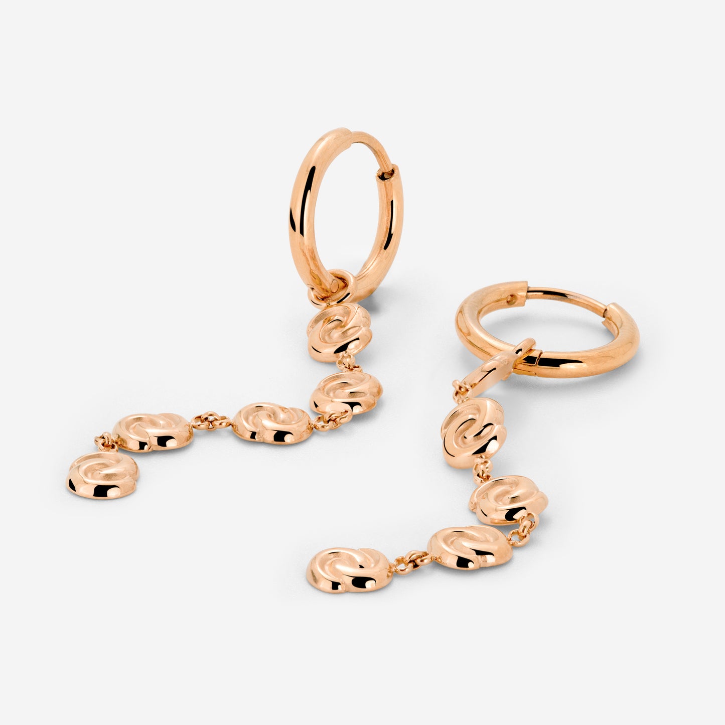 Tides of Time Hoop Set Small Roségold