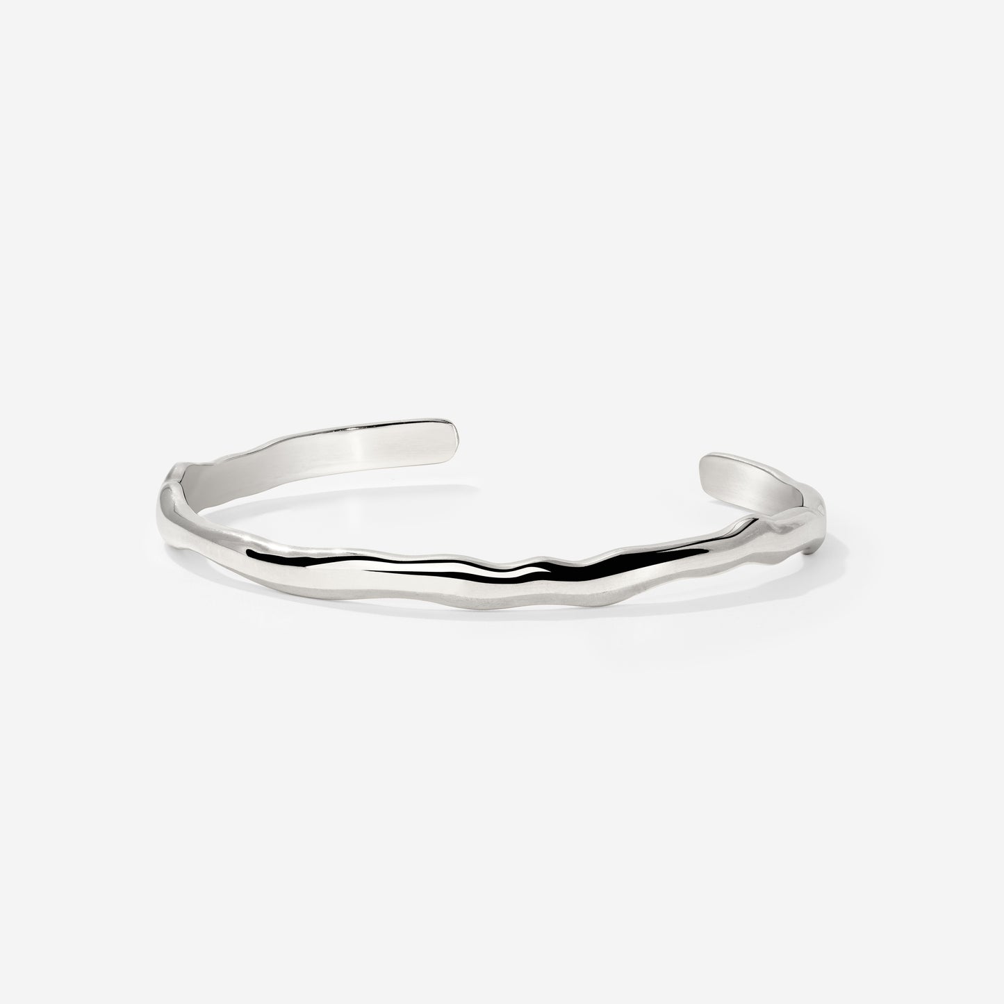 Flowing Bangle Silber