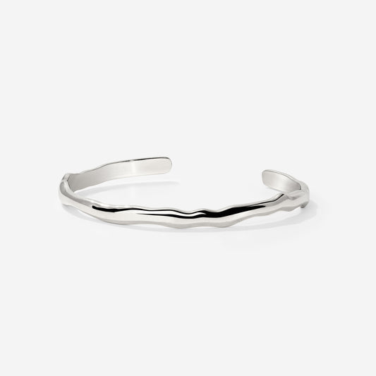 Flowing Bangle Silber