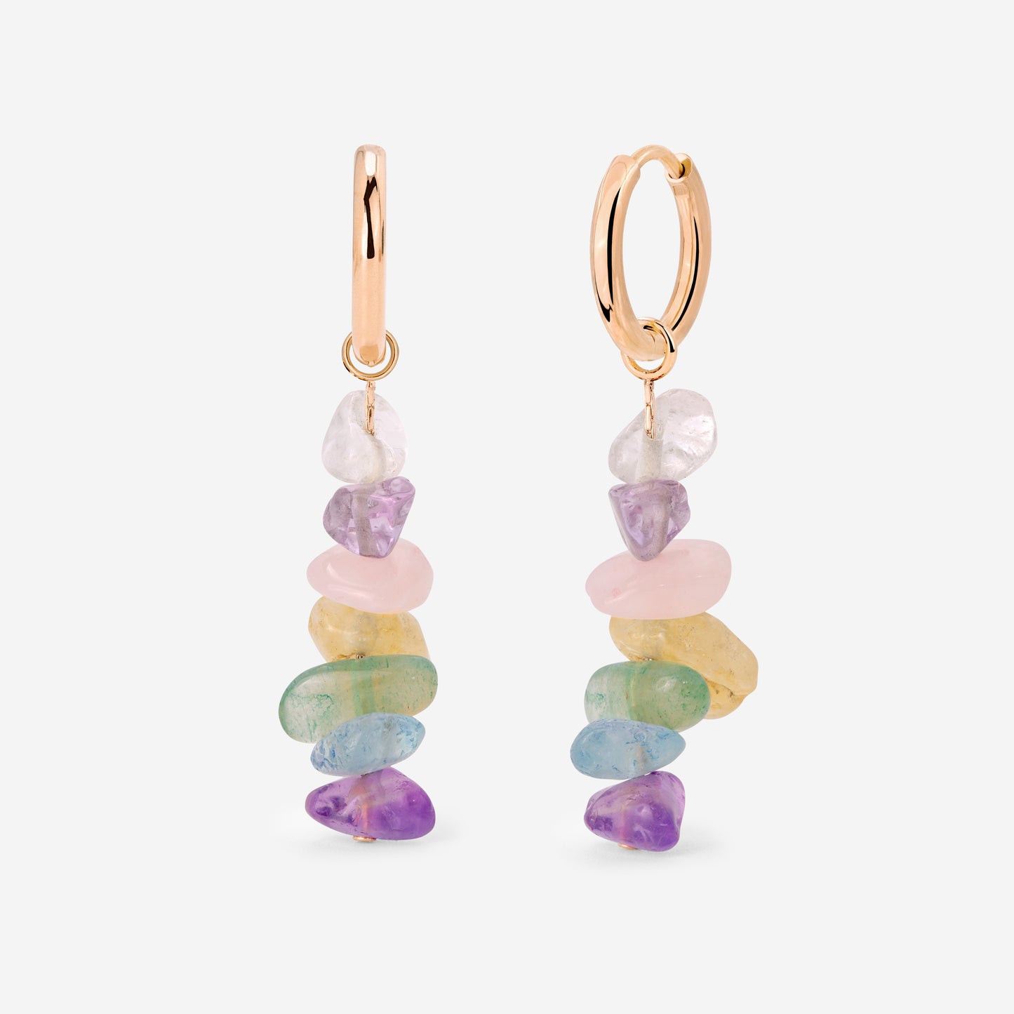 Luminous Lisy Hoop Set Small Roségold