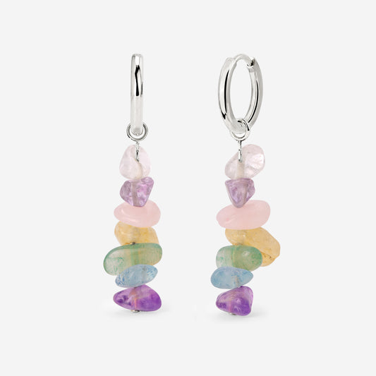 Luminous Lisy Hoop Set Small Silber