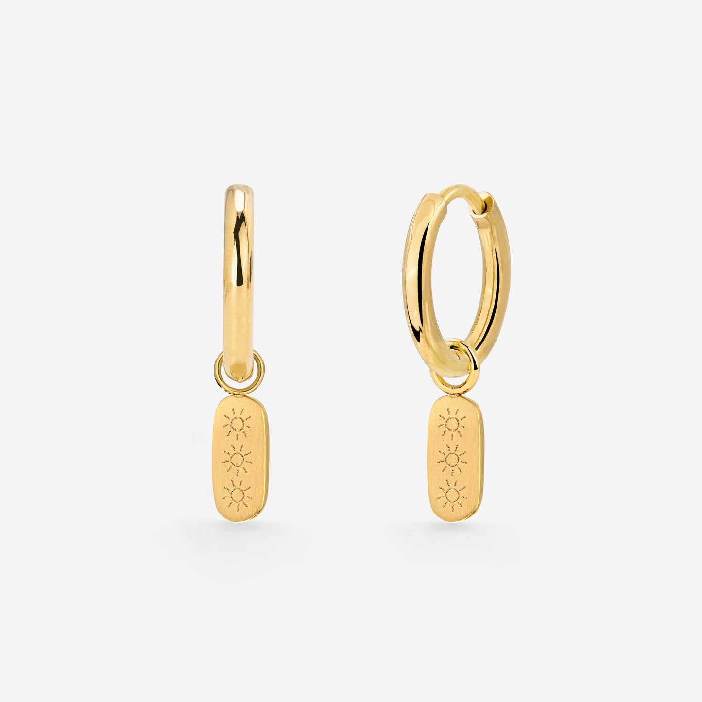 Under the Sun Hoop Set Small Gold
