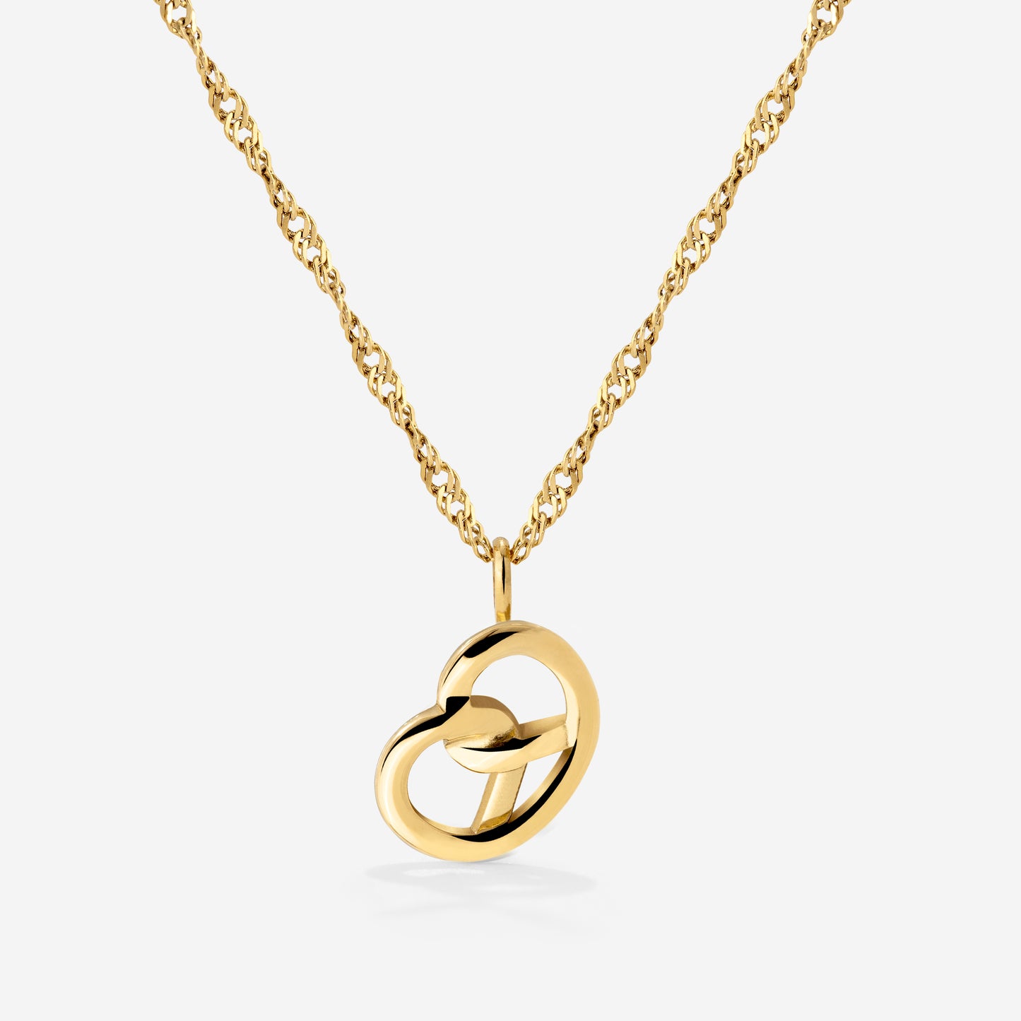 Bedazzle my Pretzel Necklace Gold
