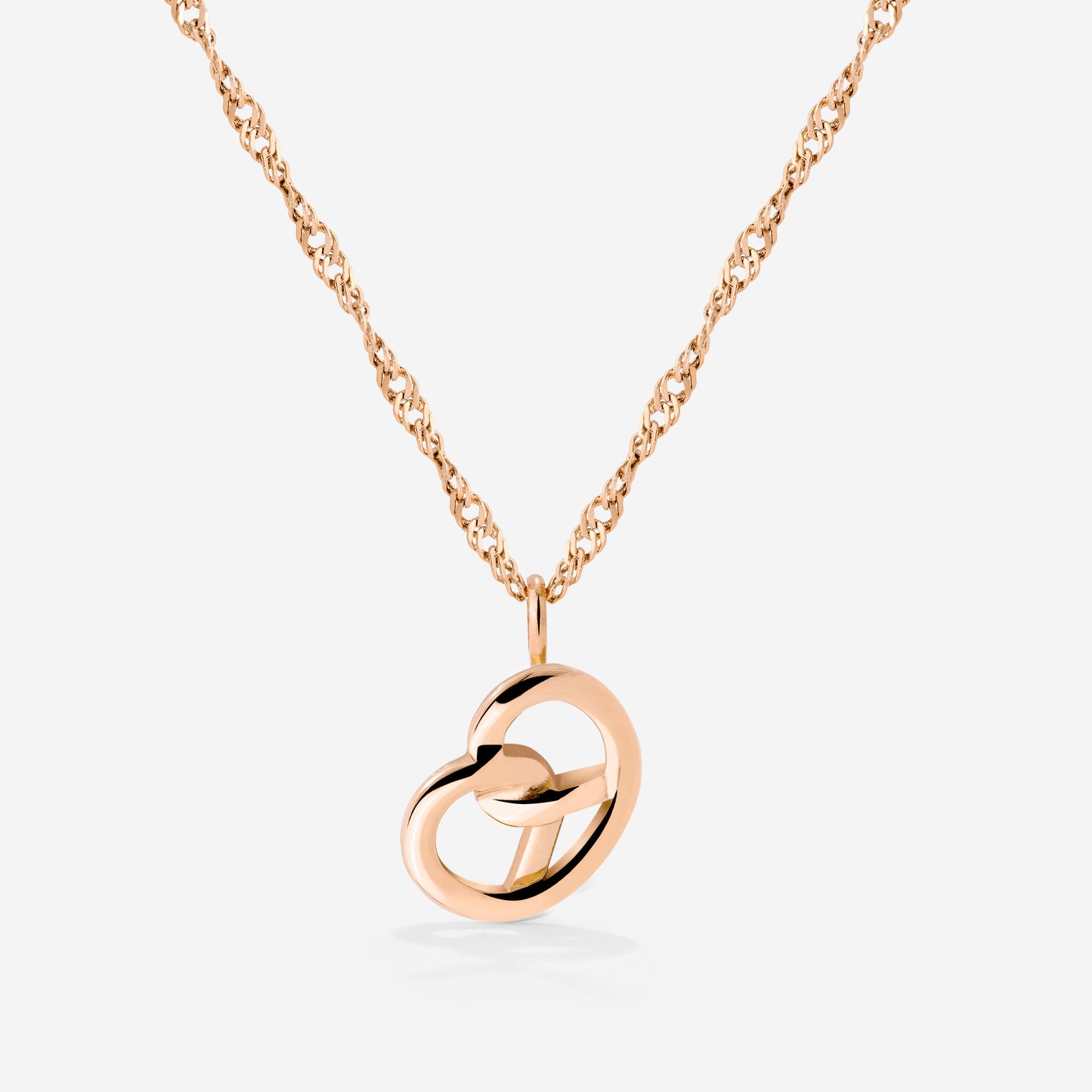 Bedazzle my Pretzel Necklace Roségold