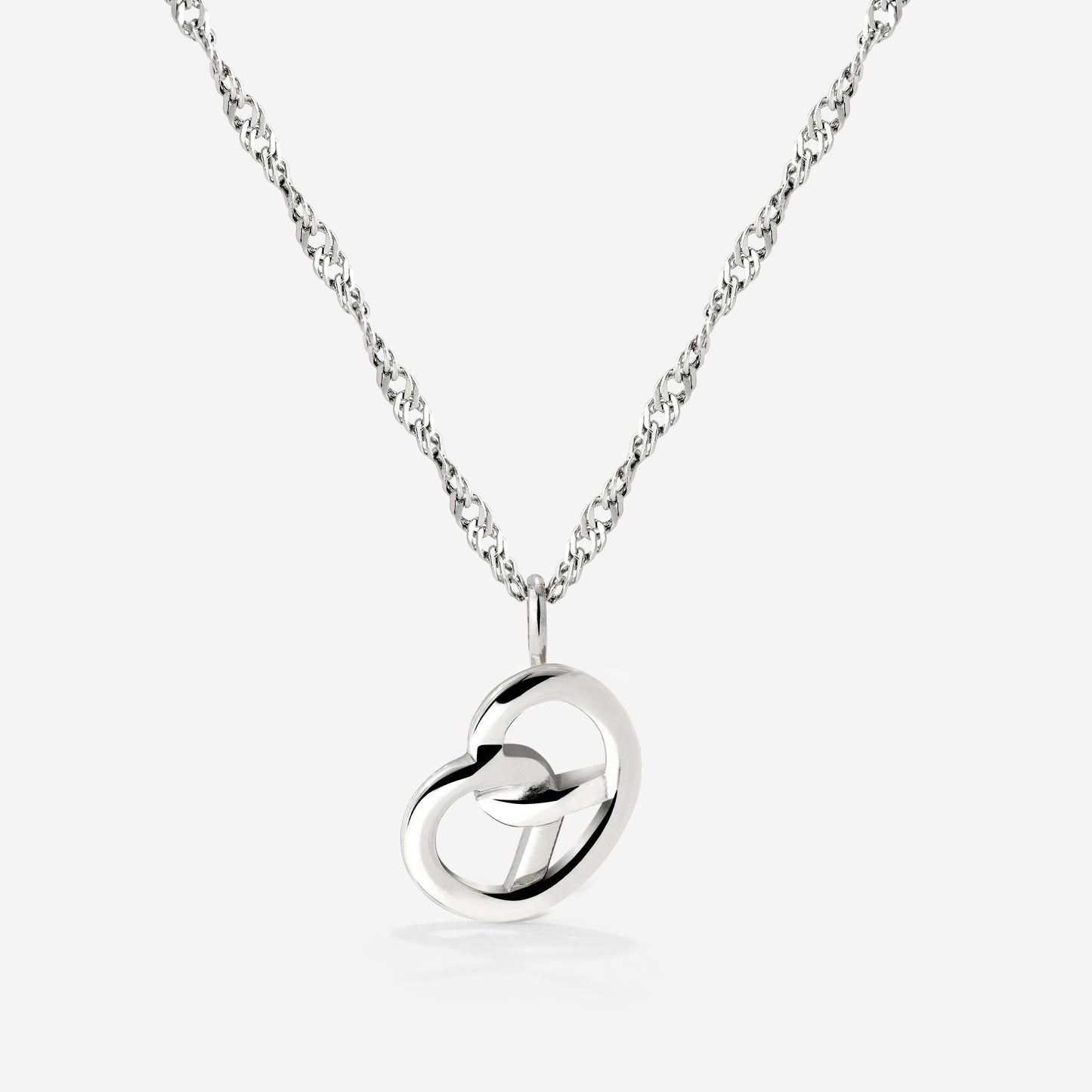 Bedazzle my Pretzel Necklace Silber