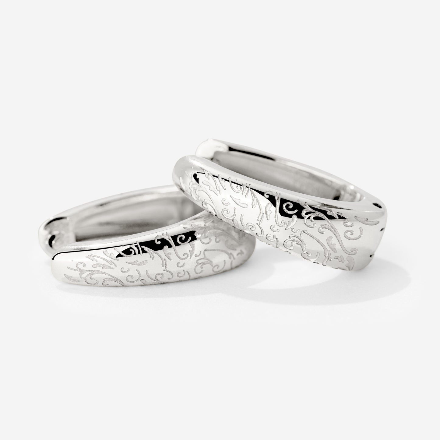 Desert Glow Hoops Silber