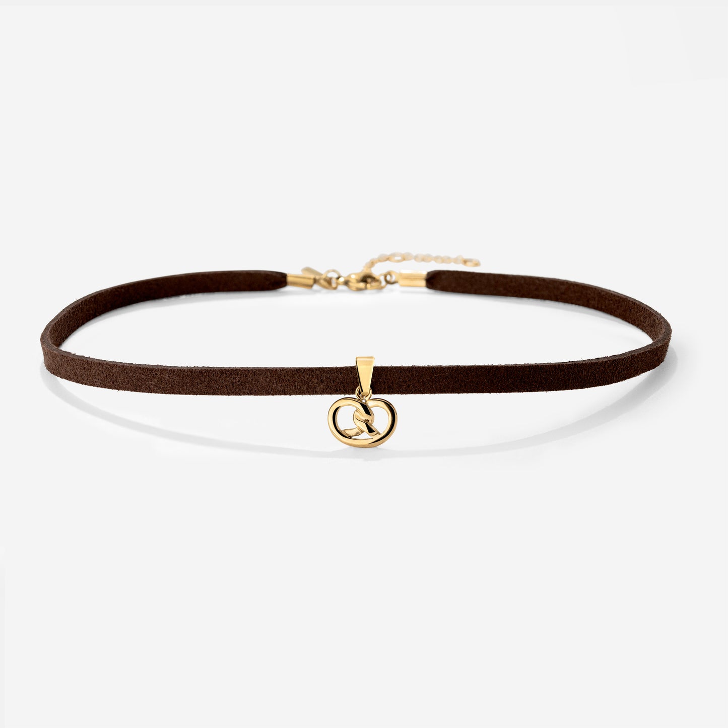 Pretzel Babe Choker Dark Brown